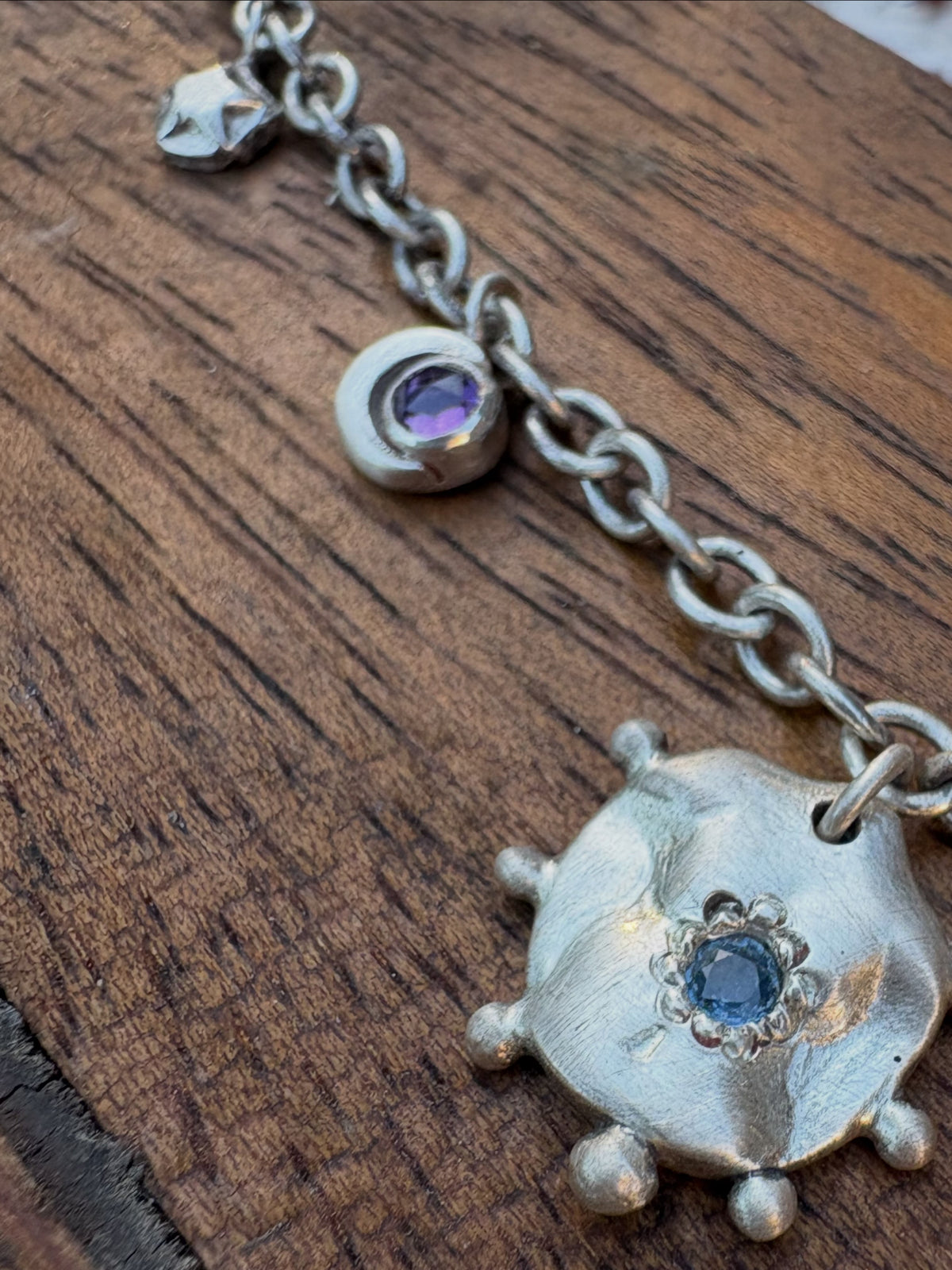 Sapphire Charm Necklace